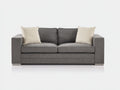 Divano a due posti - Tessuto - 184x93x86 cm - Grigio antracite - Stile moderno
